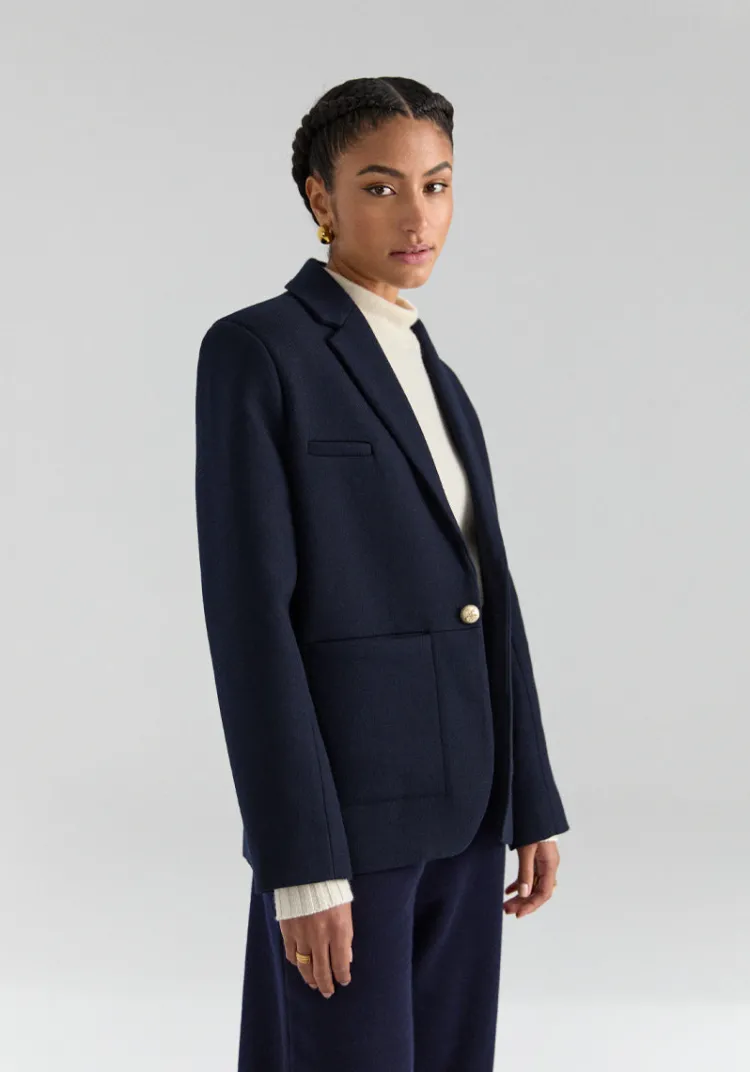 Flash Sale & SONGE Studio & Veste MOITA Navy Jackets And Coats